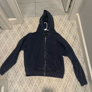 h:ours Dark Blue Kids Hoodie Jacket
